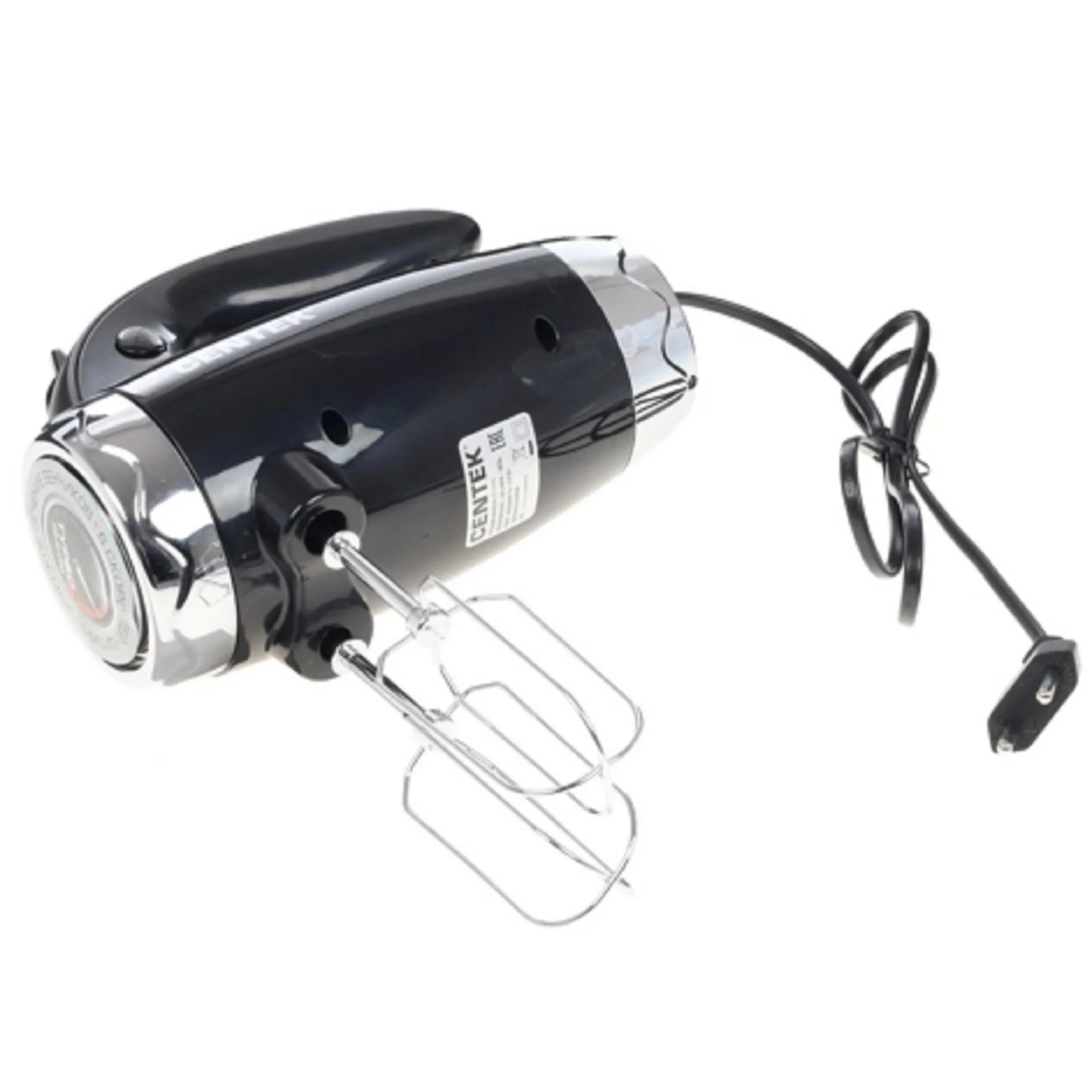 Миксер Centek CT-1115 черный/хром 350 Вт