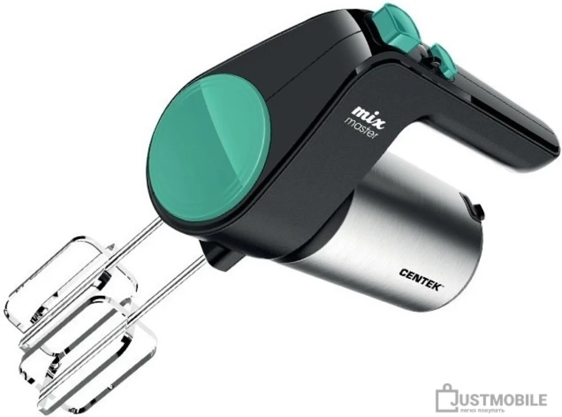 Миксер Centek CT-1123 (черный/сталь)
