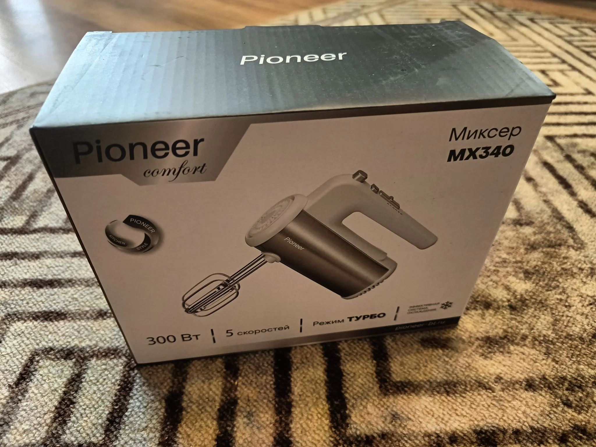 Миксер Pioneer MX340 300Вт, 5 скоростей