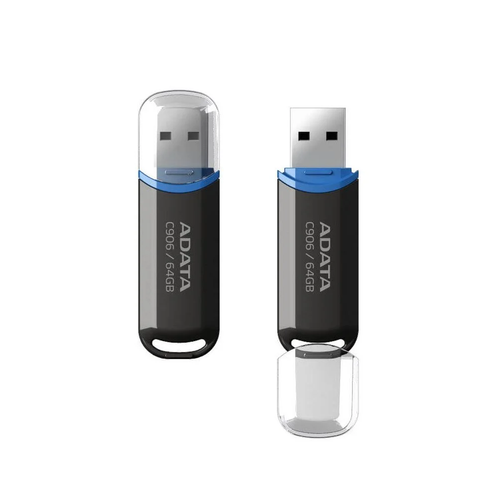 Флеш накопитель 64GB A-DATA Classic C906, USB 2.0, Черный