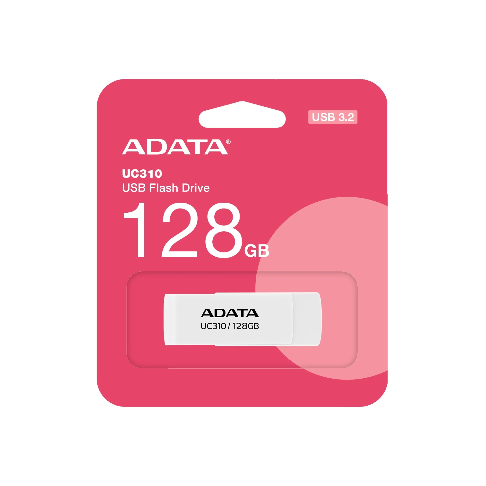 Флеш накопитель 64GB A-DATA UC310, USB 3.2, белый