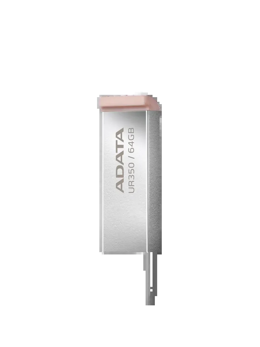 Флеш накопитель 64GB A-DATA UR350, USB 3.2, металл/коричневый