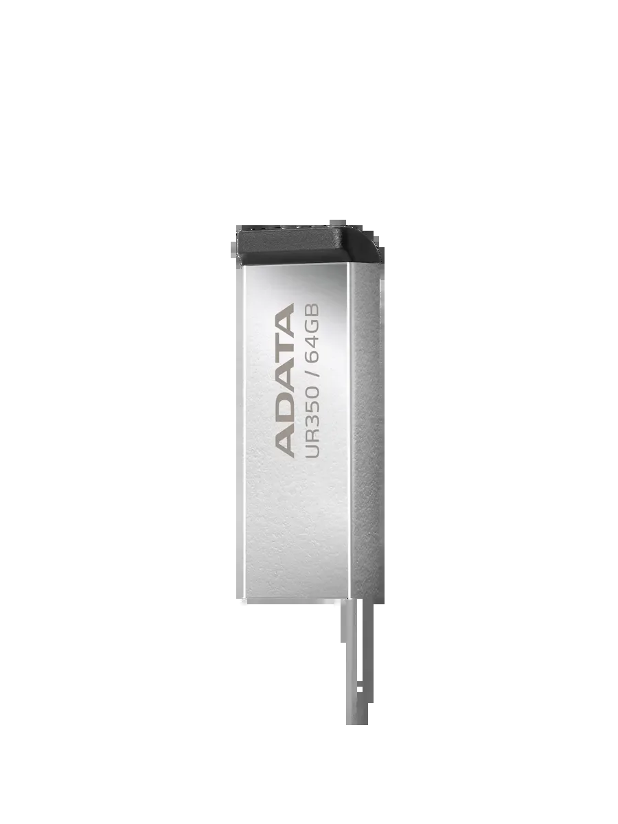 Флеш накопитель 64GB A-DATA UR350, USB 3.2, металл/черный
