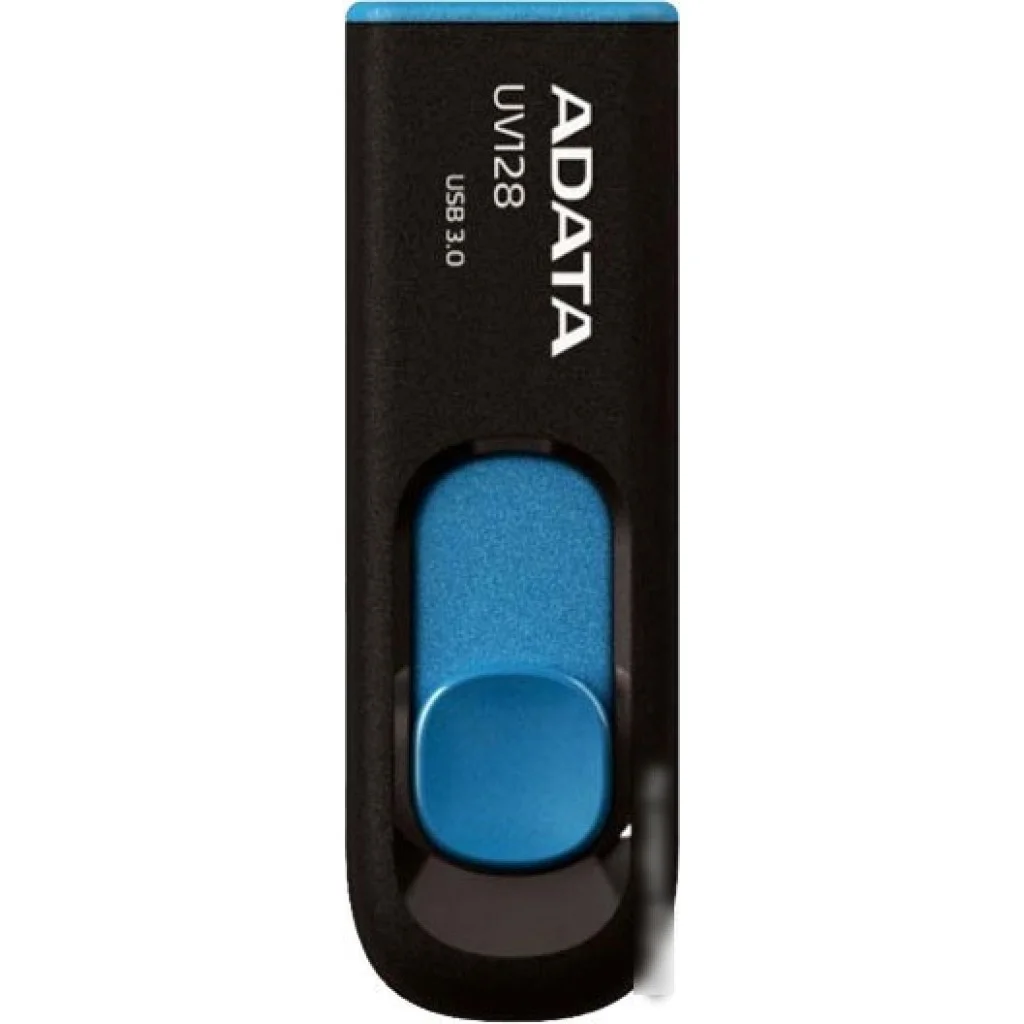 Флеш накопитель 64GB A-DATA UV128, USB 3.2, черный/синий