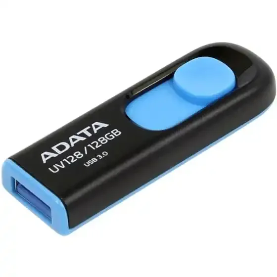 Флеш накопитель 64GB A-DATA UV128, USB 3.2, черный/синий