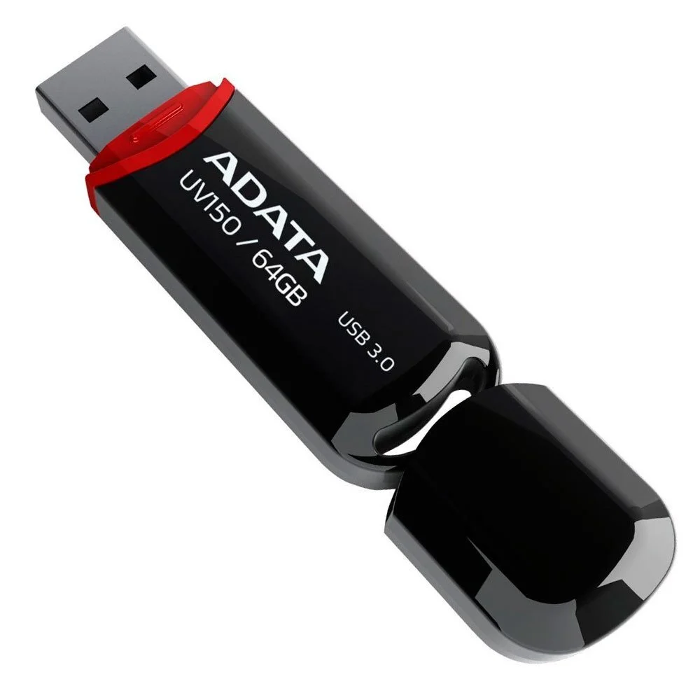 Флеш накопитель 64GB A-DATA UV150, USB 3.2, Черный
