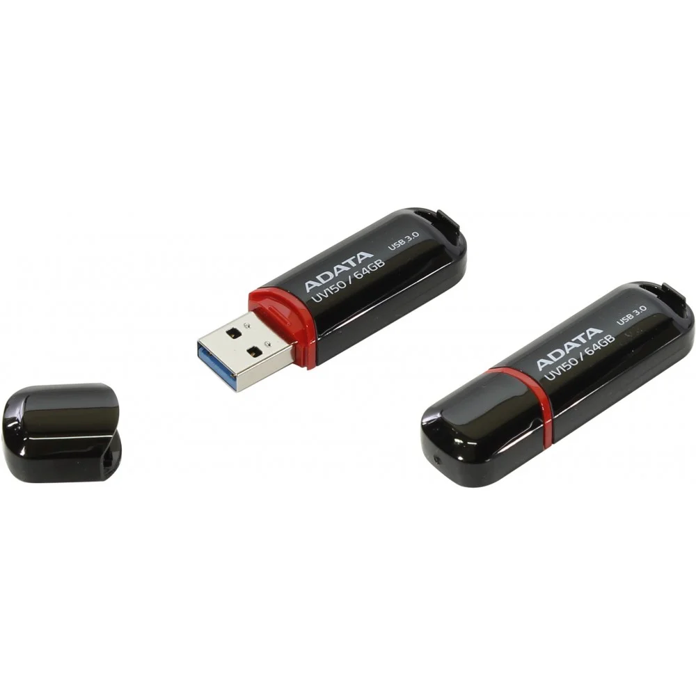 Флеш накопитель 64GB A-DATA UV150, USB 3.2, Черный