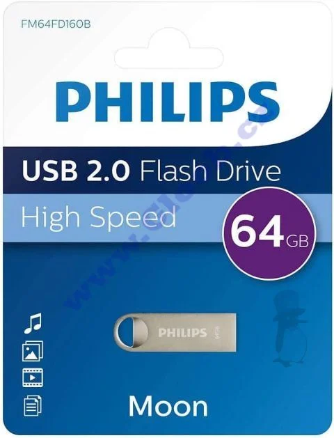 Флеш накопитель 64GB PHILIPS WEE 2.0 64GB, USB 2.0