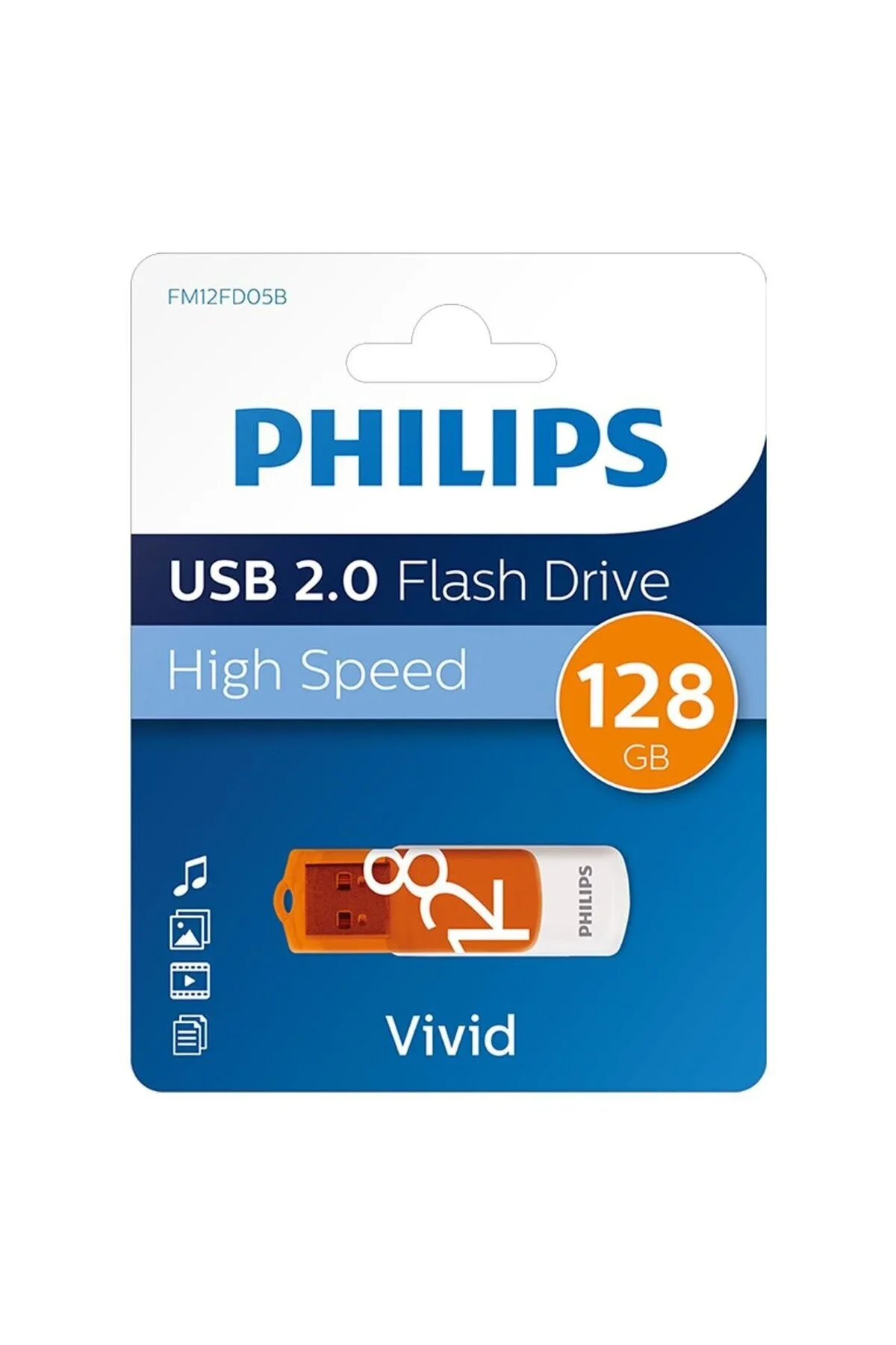 Флеш накопитель 64GB PHILIPS WEE 2.0 64GB, USB 2.0