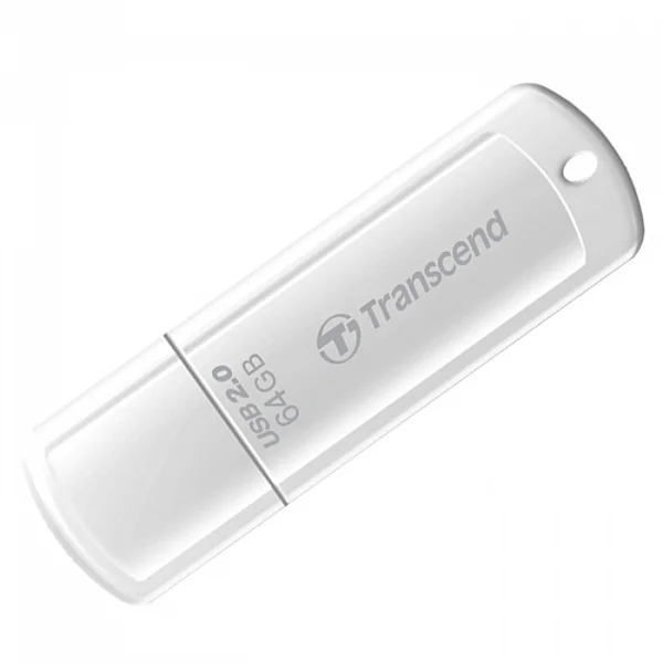 Флеш накопитель 64GB Transcend JetFlash 370, USB 2.0, Белый