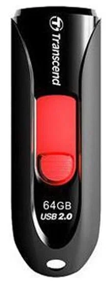 Флеш накопитель 64GB Transcend JetFlash 590, USB 2.0, Черный