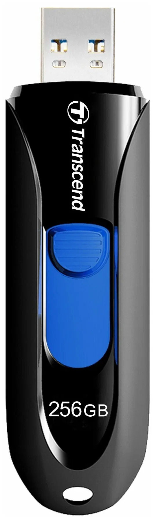 Флеш накопитель 64GB Transcend JetFlash 790, USB 3.1, Черный/Синий