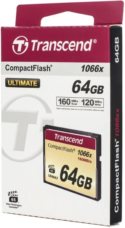 Флеш карта CF 64GB Transcend, 1000X