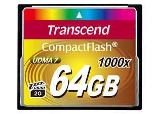 Флеш карта CF 64GB Transcend, 1000X