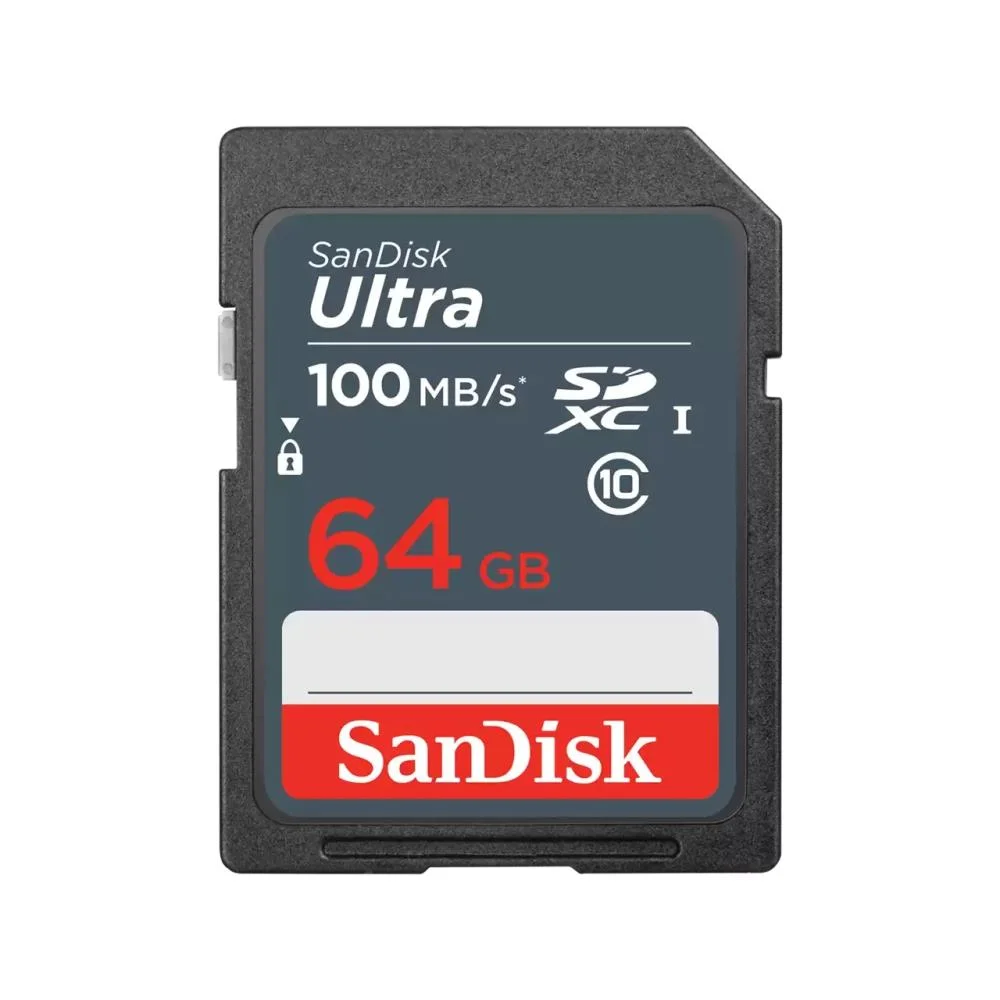 Флеш карта SD 64GB SanDisk SDXC Class 10 UHS-I U1 Ultra 100MB/s