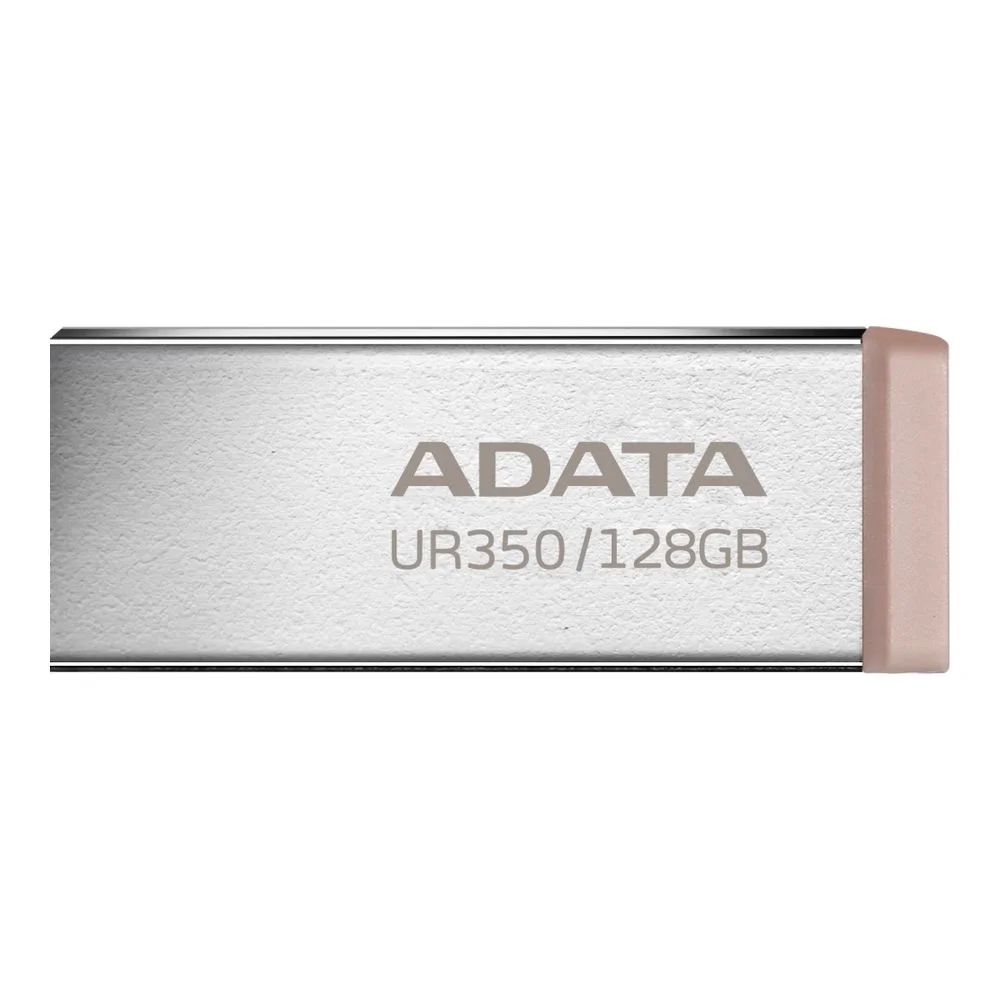 Флеш накопитель 128GB A-DATA UR350, USB 3.2, металл/коричневый