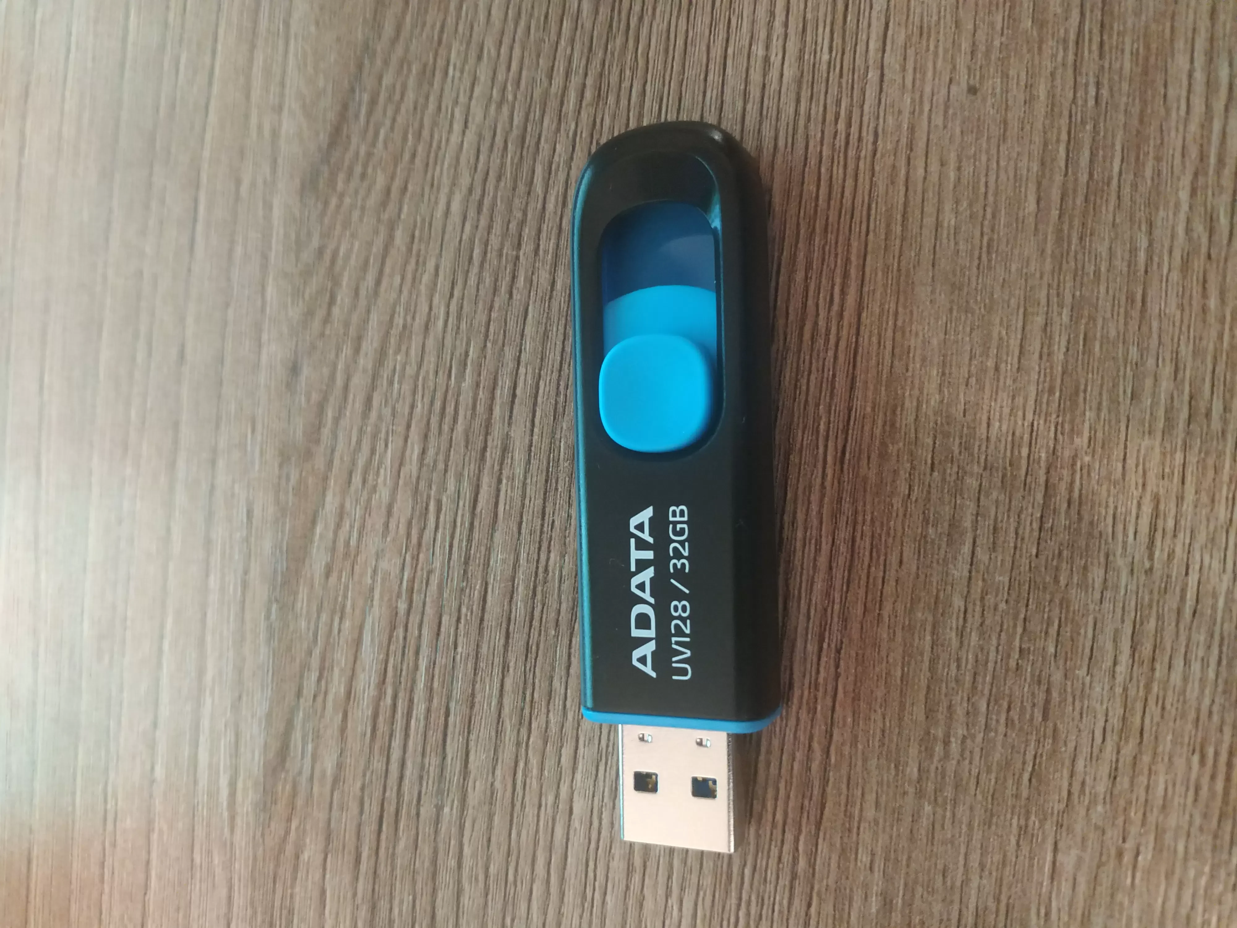 Флеш накопитель 128GB A-DATA UV128, USB 3.2, черный/синий