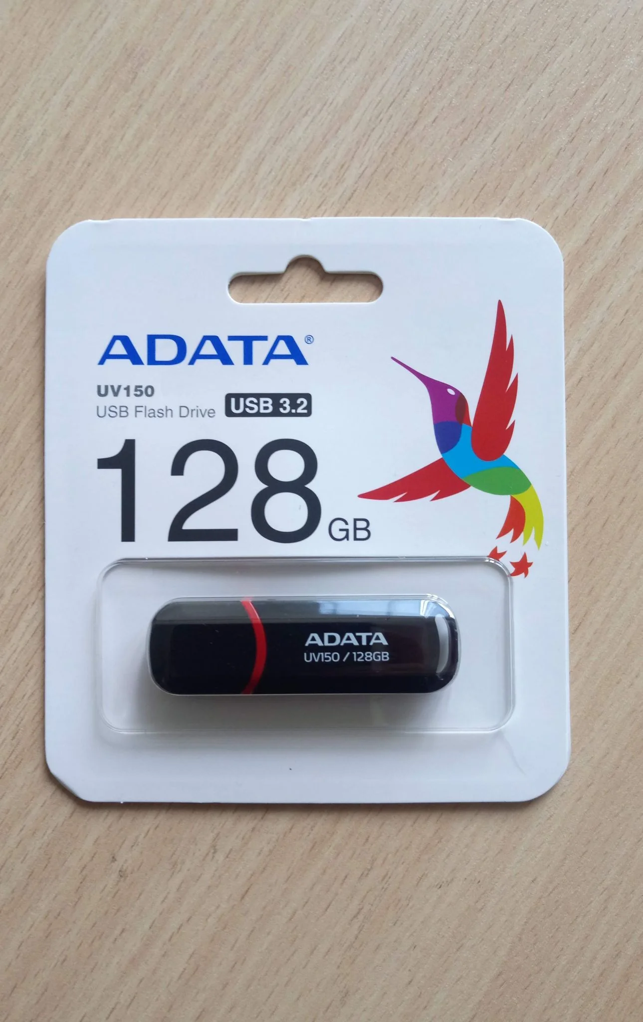 Флеш накопитель 128GB A-DATA UV150, USB 3.2, Черный