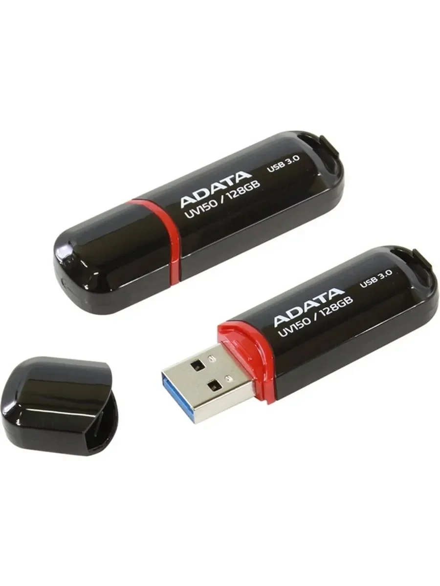 Флеш накопитель 128GB A-DATA UV150, USB 3.2, Черный