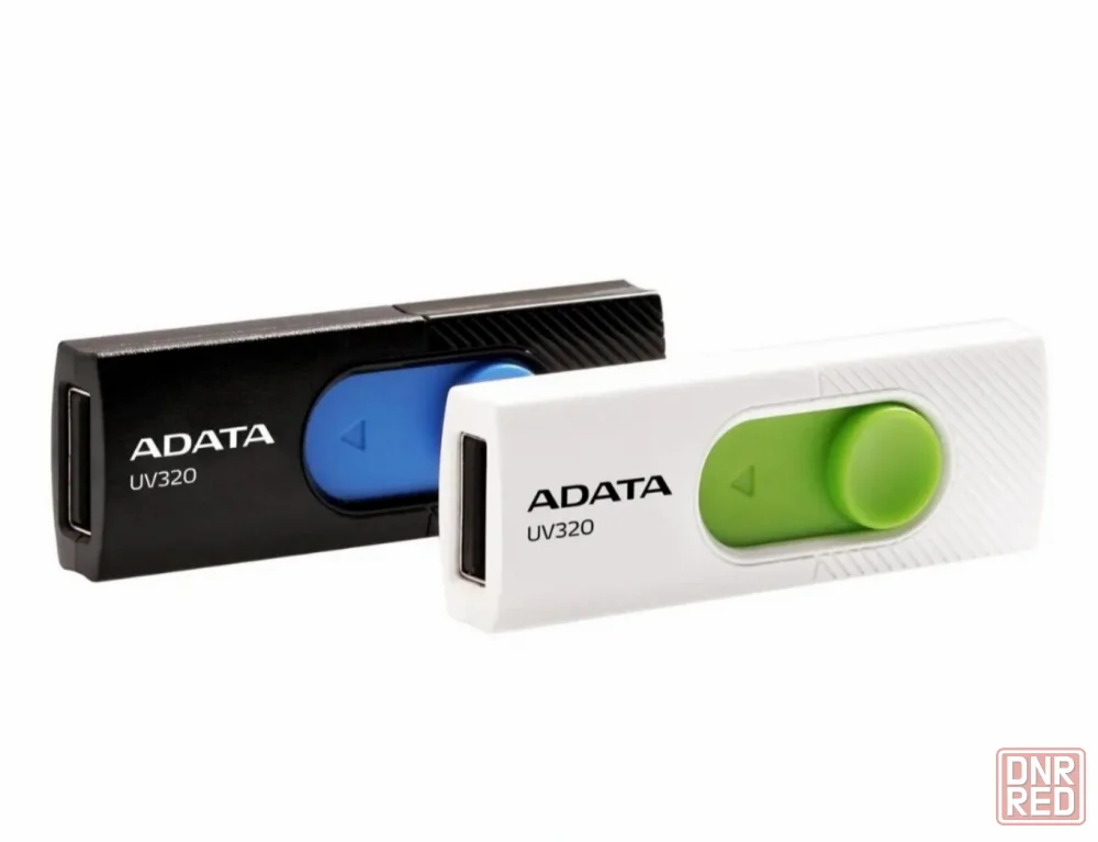 Флеш накопитель 128GB A-DATA UV320, USB 3.2, черный/голубой