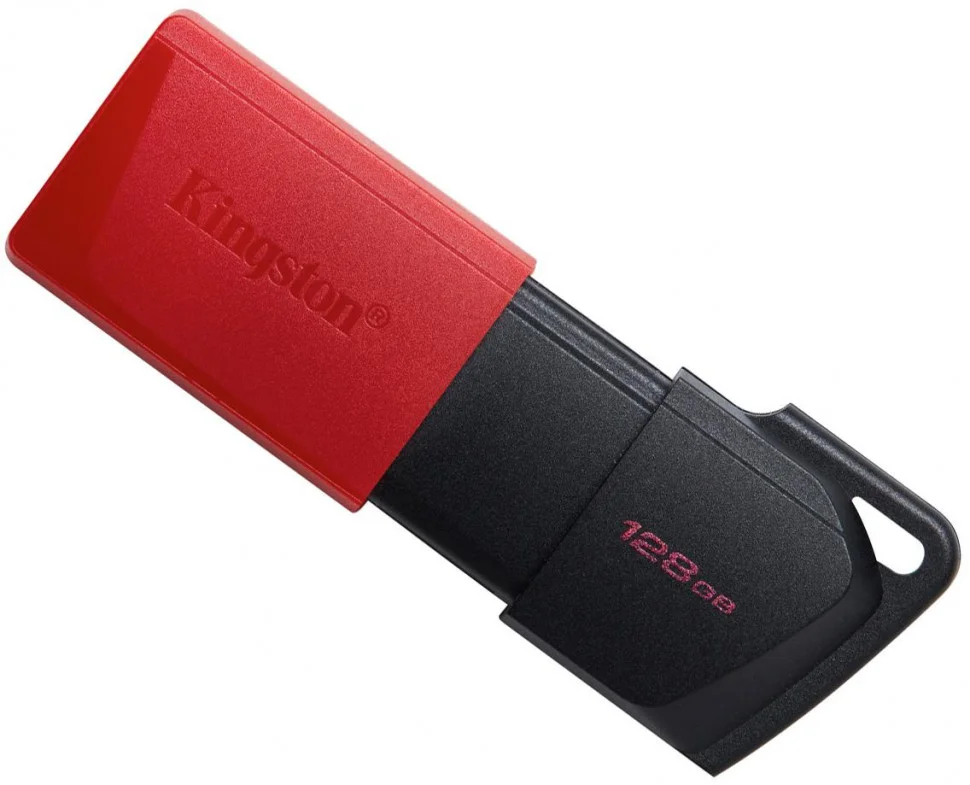 Флеш накопитель 128GB Kingston DataTraveler Exodia M, USB 3.2 черный/красный