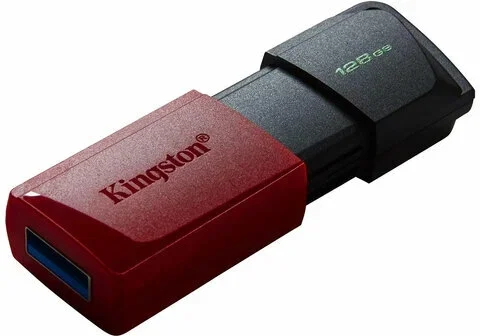 Флеш накопитель 128GB Kingston DataTraveler Exodia M, USB 3.2  черный/красный