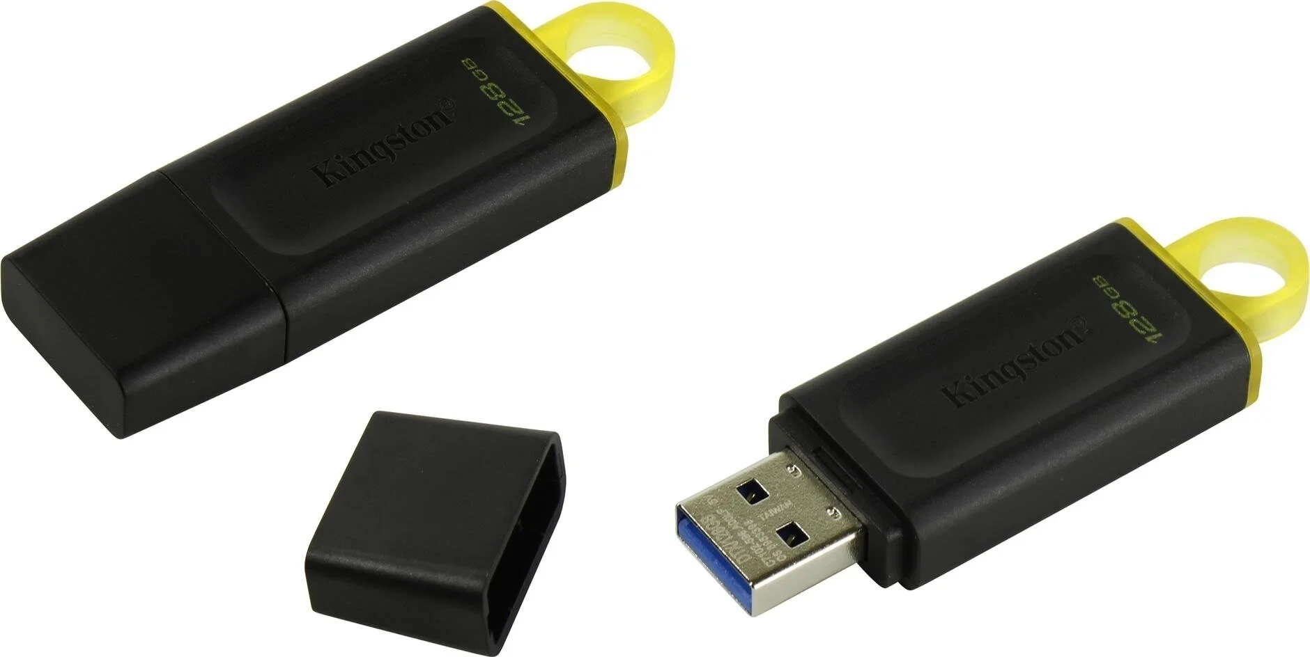 Флеш накопитель 128GB Kingston DataTraveler Exodia, USB 3.2, Черный