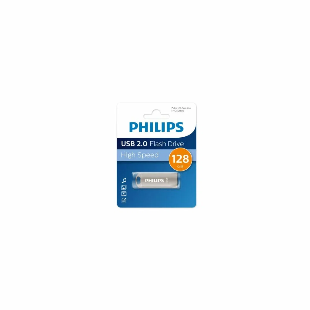 Флеш накопитель 128GB PHILIPS IRON 2.0 128GB, USB 2.0