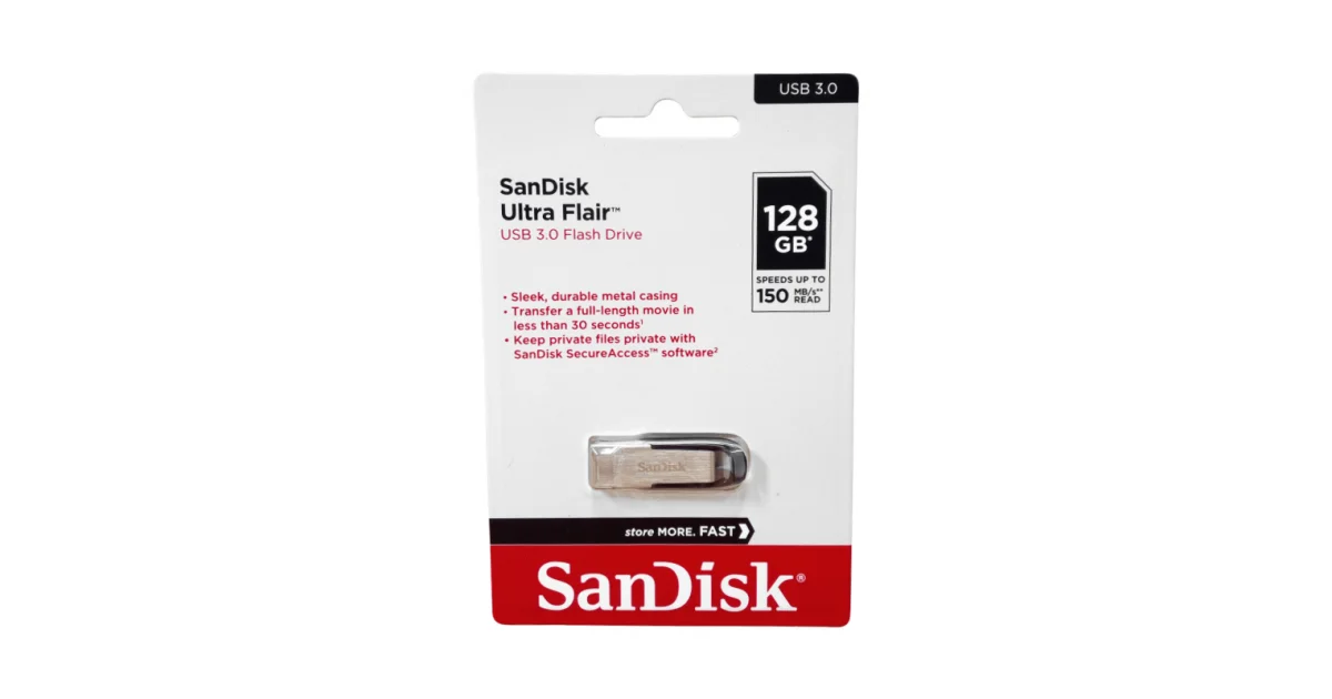 Флеш накопитель 128GB SanDisk CZ73 Ultra Flair, USB 3.0, Metal