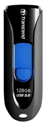 Флеш накопитель 128GB Transcend JetFlash 790, USB 3.1, Черный/Синий