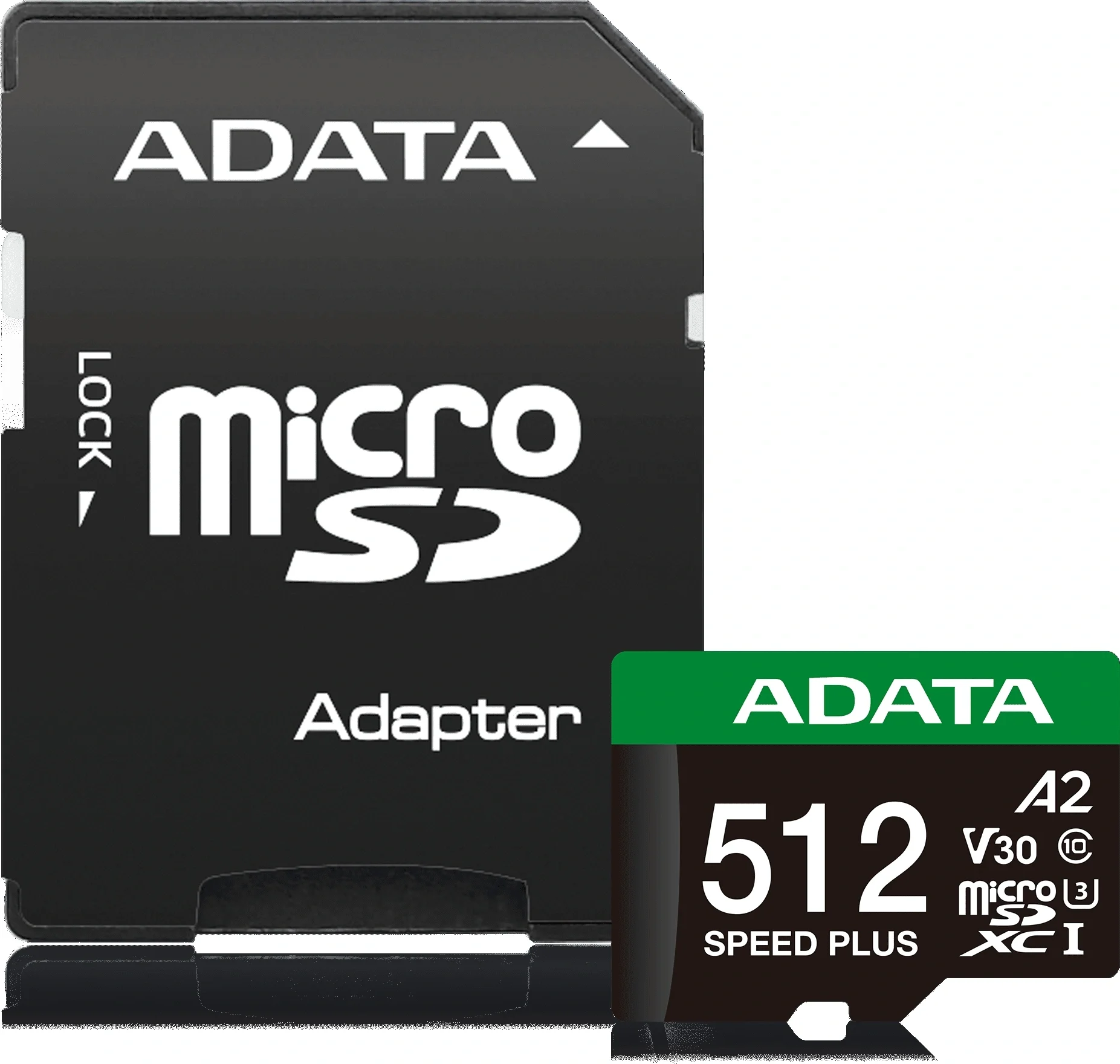 Флеш карта microSD 128GB A-DATA Speed Plus microSDXC Class 10 UHS-I U3 V30S A2 180/160 MB/s (SD адаптер)