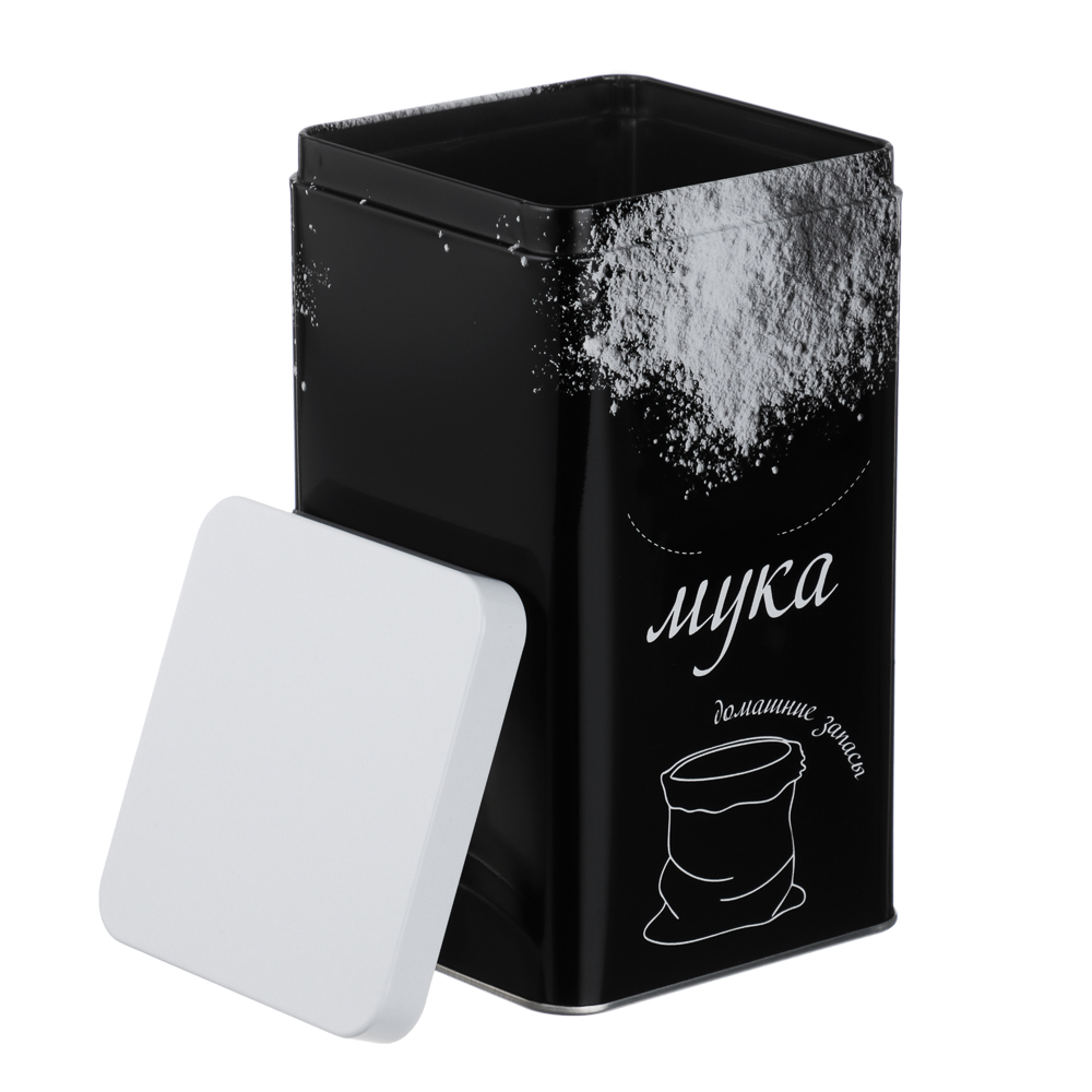 Банка для муки 17x10x10см, жесть, -368