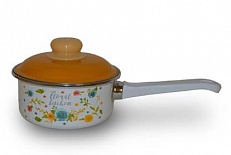 Ковш эмал 1,0л цил с/кр Floral kitchen ТМ Appetite