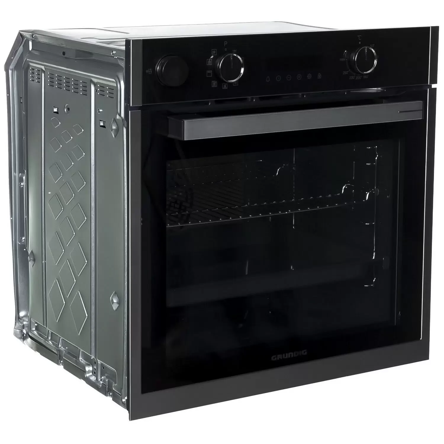 Электрический духовой шкаф Grundig GEBD19300B черный/нержавеющая сталь