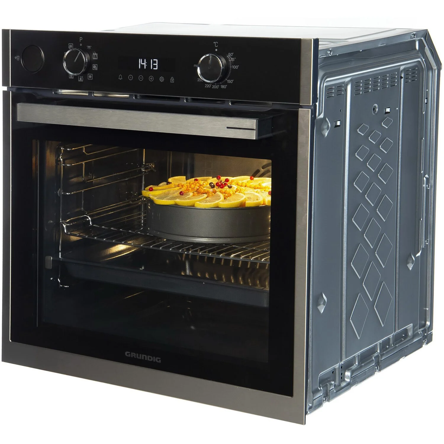 Электрический духовой шкаф Grundig GEBD19300B черный/нержавеющая сталь