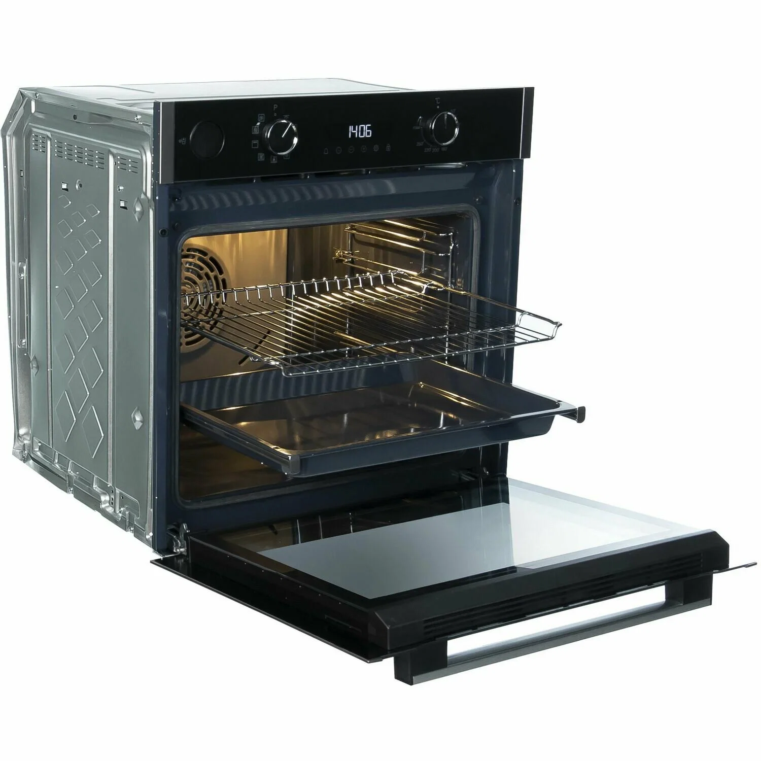 Электрический духовой шкаф Grundig GEBD19300B черный/нержавеющая сталь