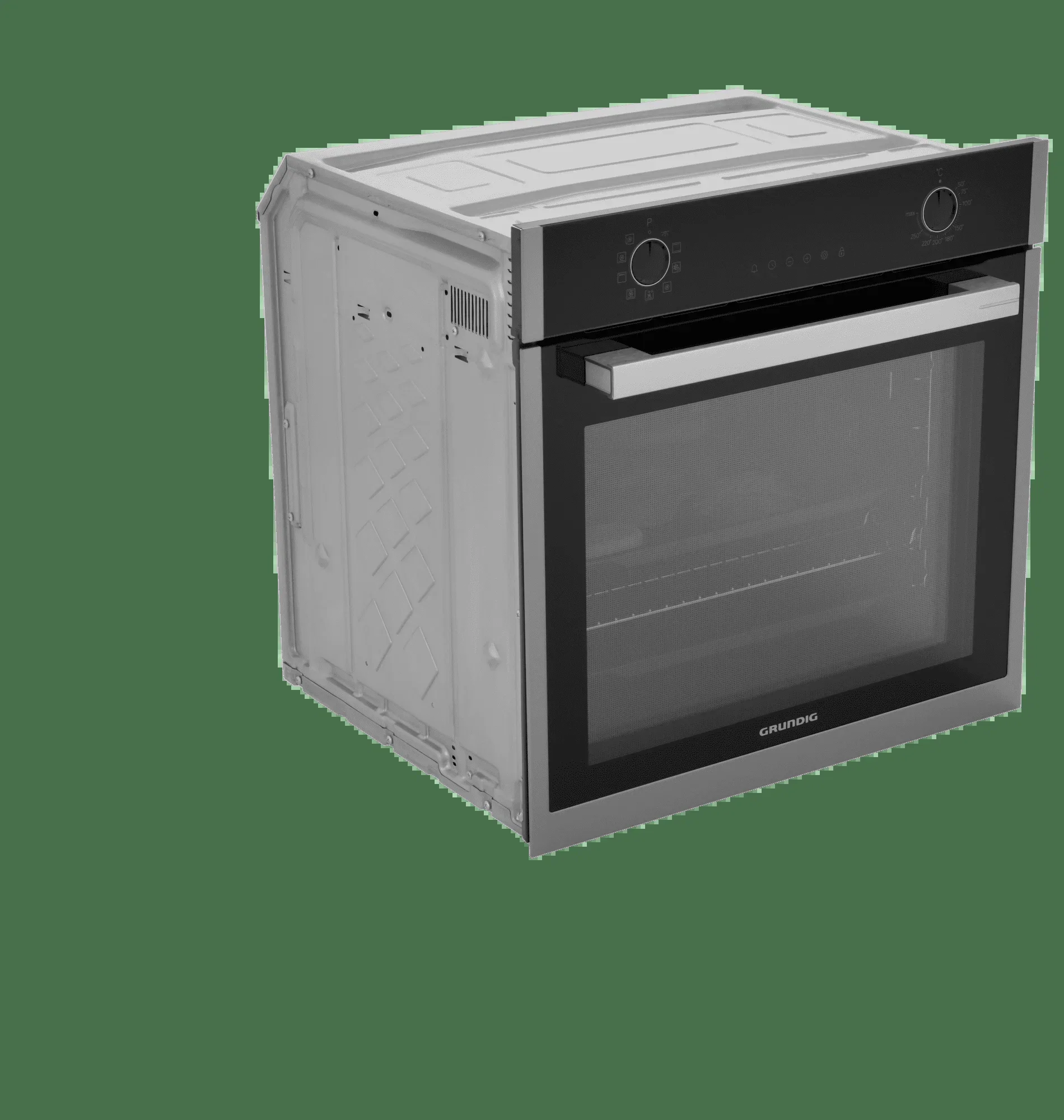 Электрический духовой шкаф Grundig GEBD19301B, черный/нержавеющая сталь