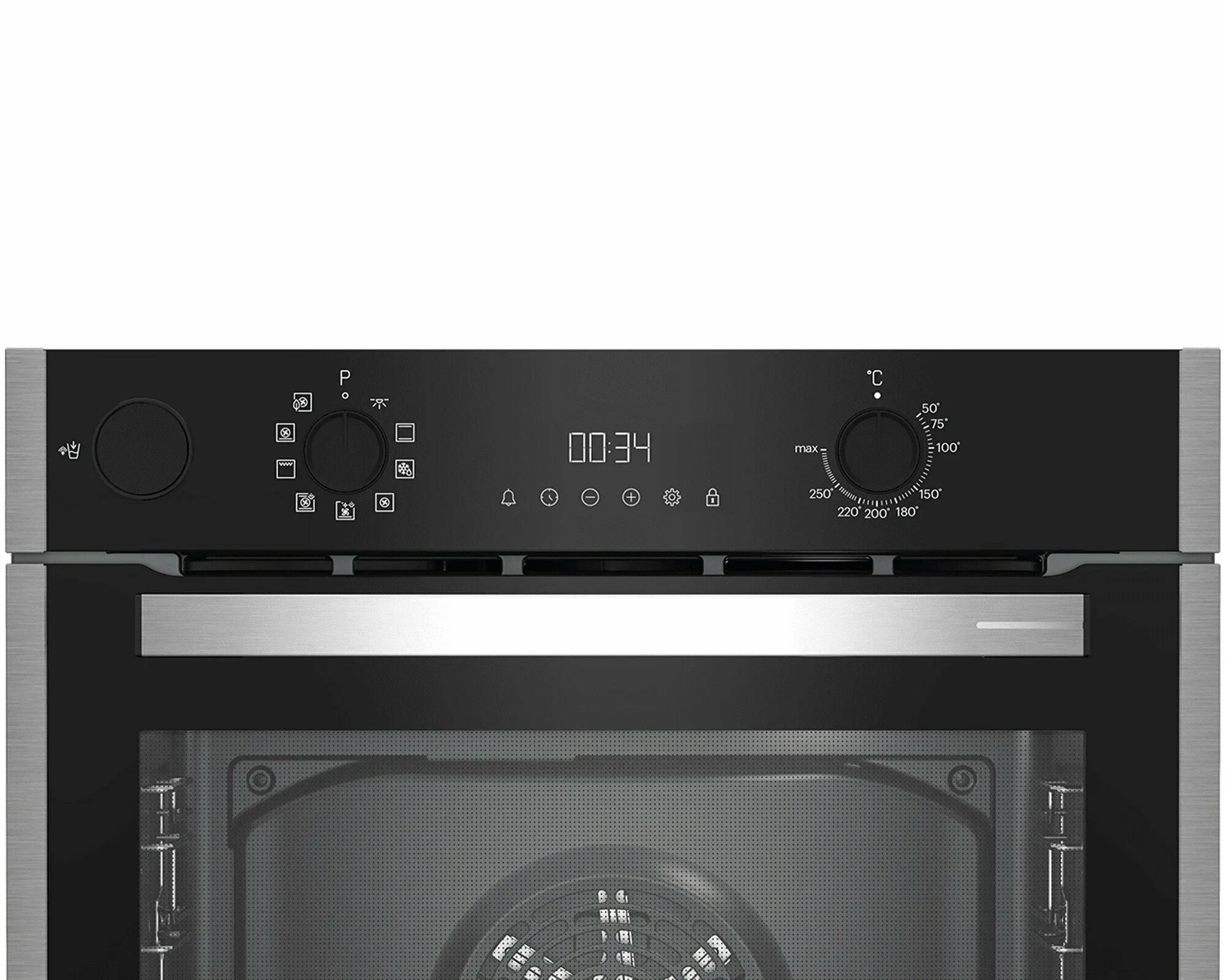 Электрический духовой шкаф Grundig GEBD19301B, черный/нержавеющая сталь