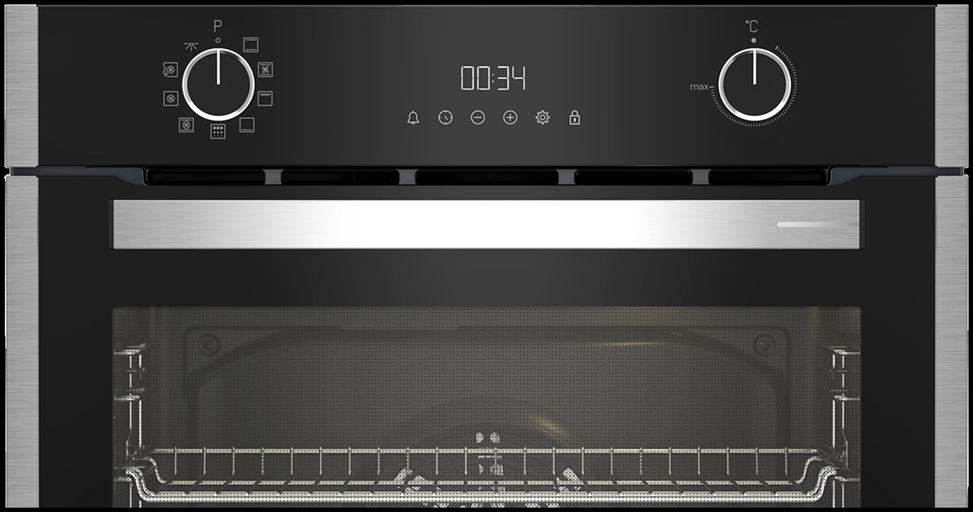 Электрический духовой шкаф Grundig GEBD19301B, черный/нержавеющая сталь