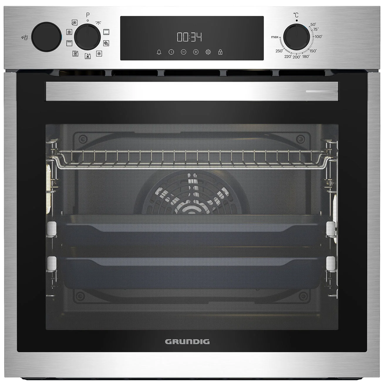 Электрический духовой шкаф Grundig GEBM11300XC, нержавеющая сталь