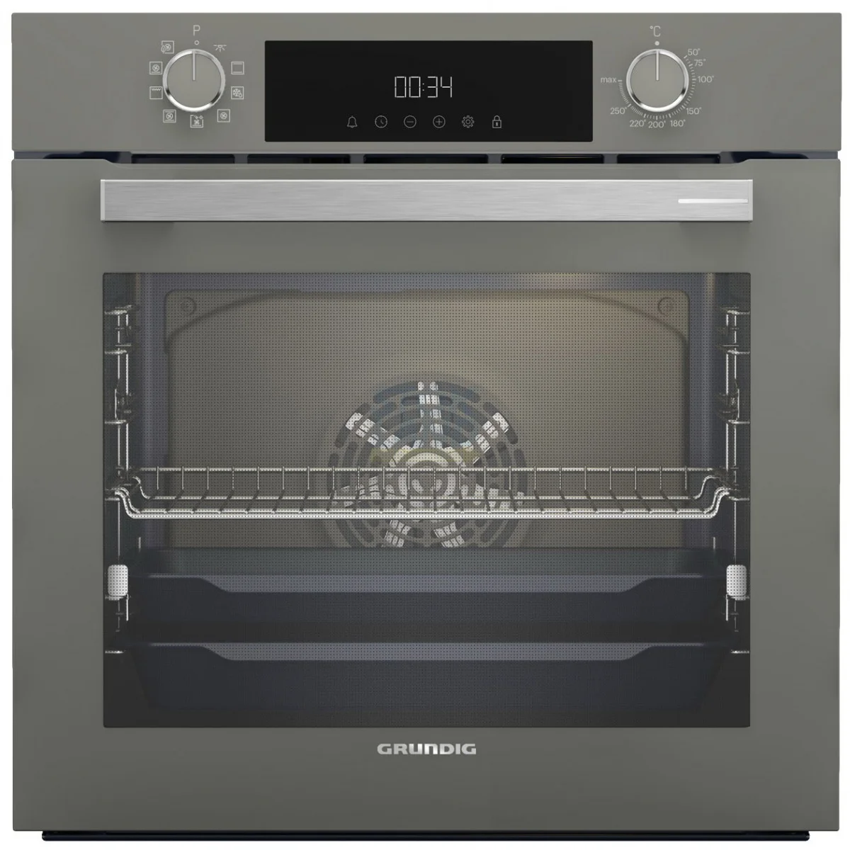 Электрический духовой шкаф Grundig GEBM12300GSA, серый