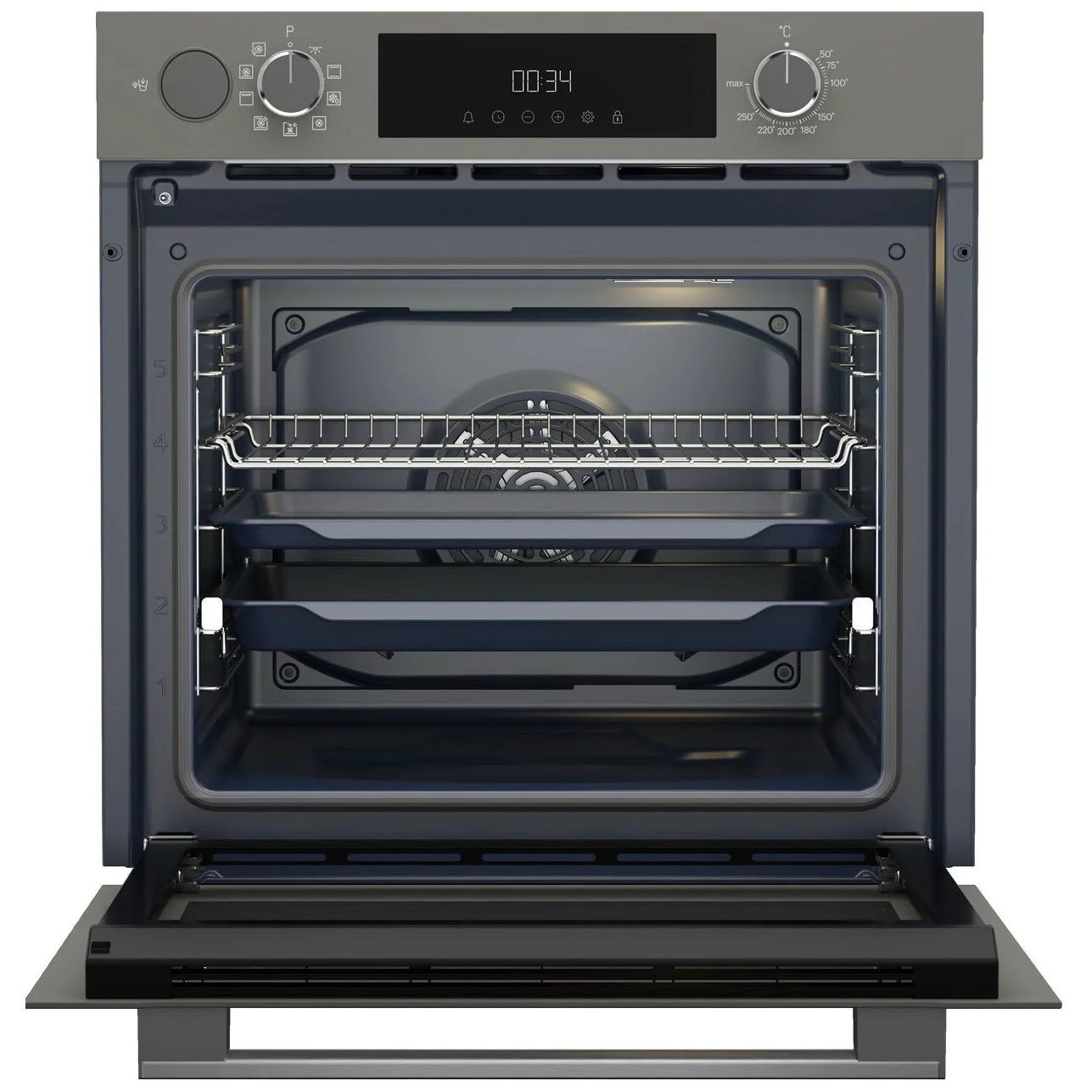 Электрический духовой шкаф Grundig GEBM12300GSA, серый