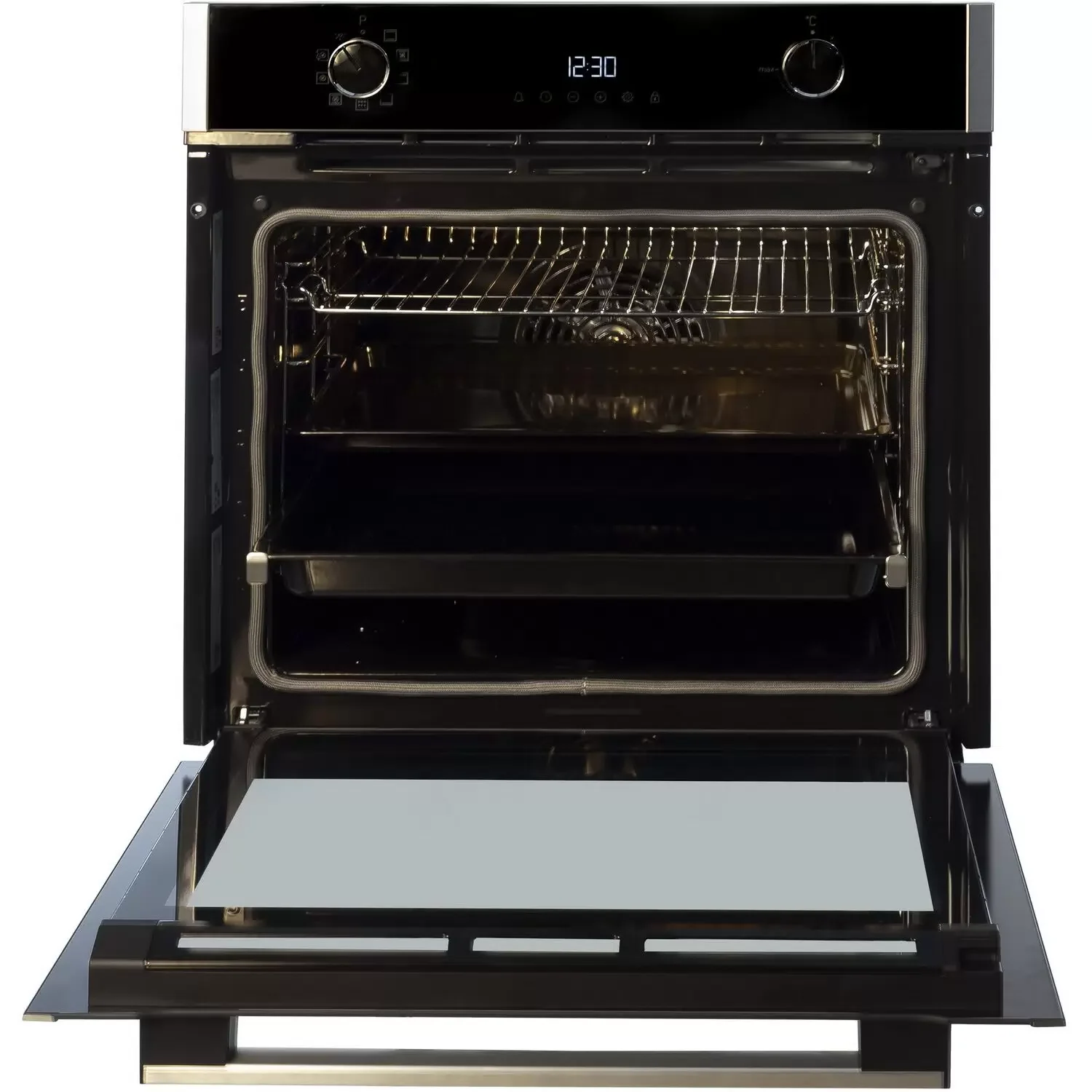 Электрический духовой шкаф Grundig GEBM19300BMP, черный/нержавеющая сталь