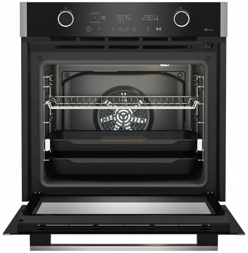 Электрический духовой шкаф Grundig GEBM19400BMPHI нержавеющая сталь