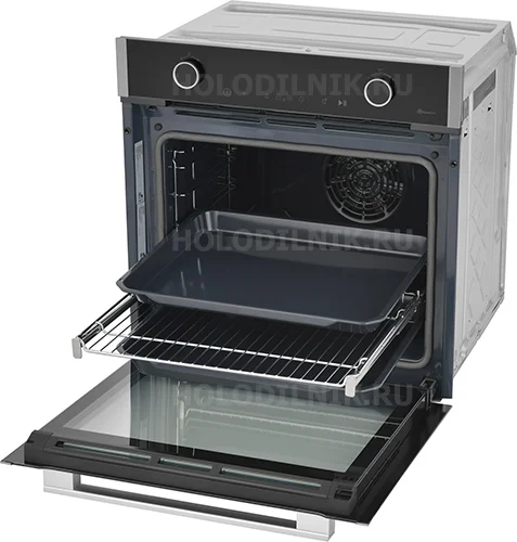 Электрический духовой шкаф Grundig GEBM19400BMPHI нержавеющая сталь
