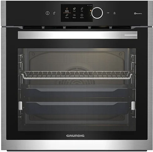 Электрический духовой шкаф Grundig GEBM19600BCHI, нержавеющая сталь/черный