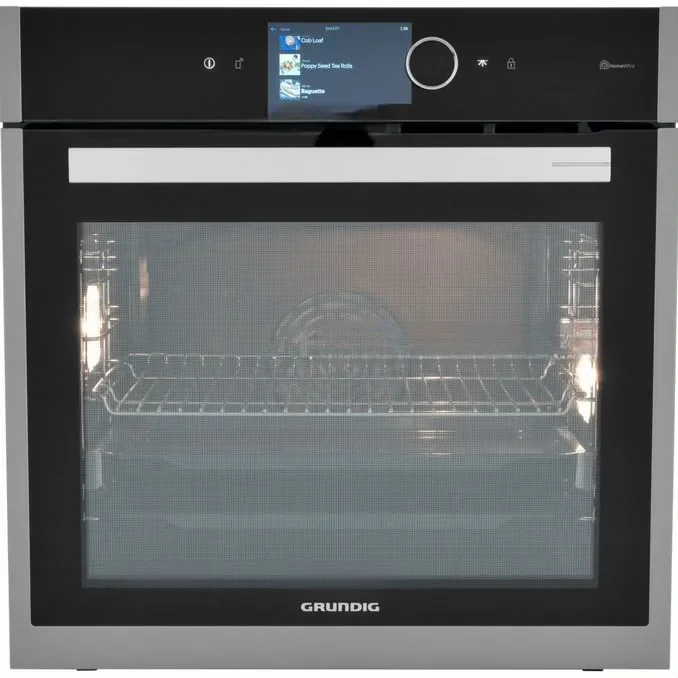 Электрический духовой шкаф Grundig GEBM19600BCHI, нержавеющая сталь/черный
