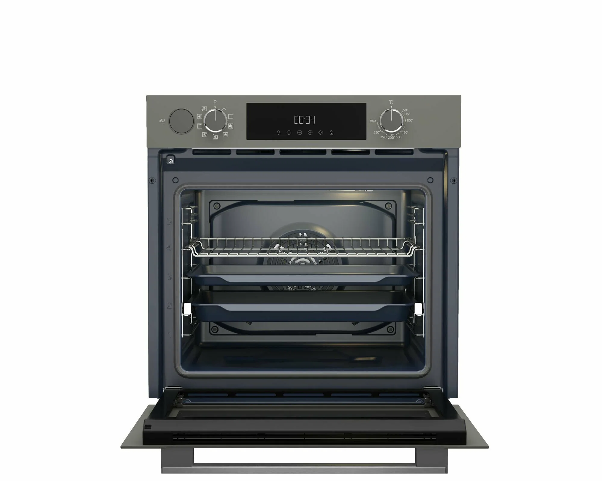 Электрический духовой шкаф Grundig GEDM12300G серый