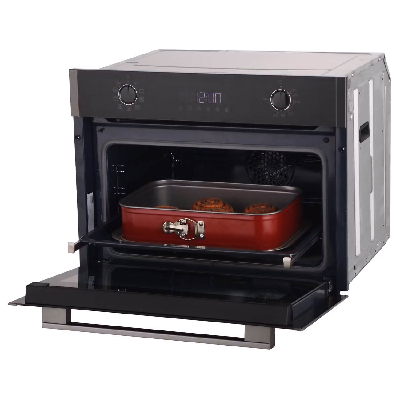 Электрический духовой шкаф Grundig GEKM19300DX черная нержавеющая сталь