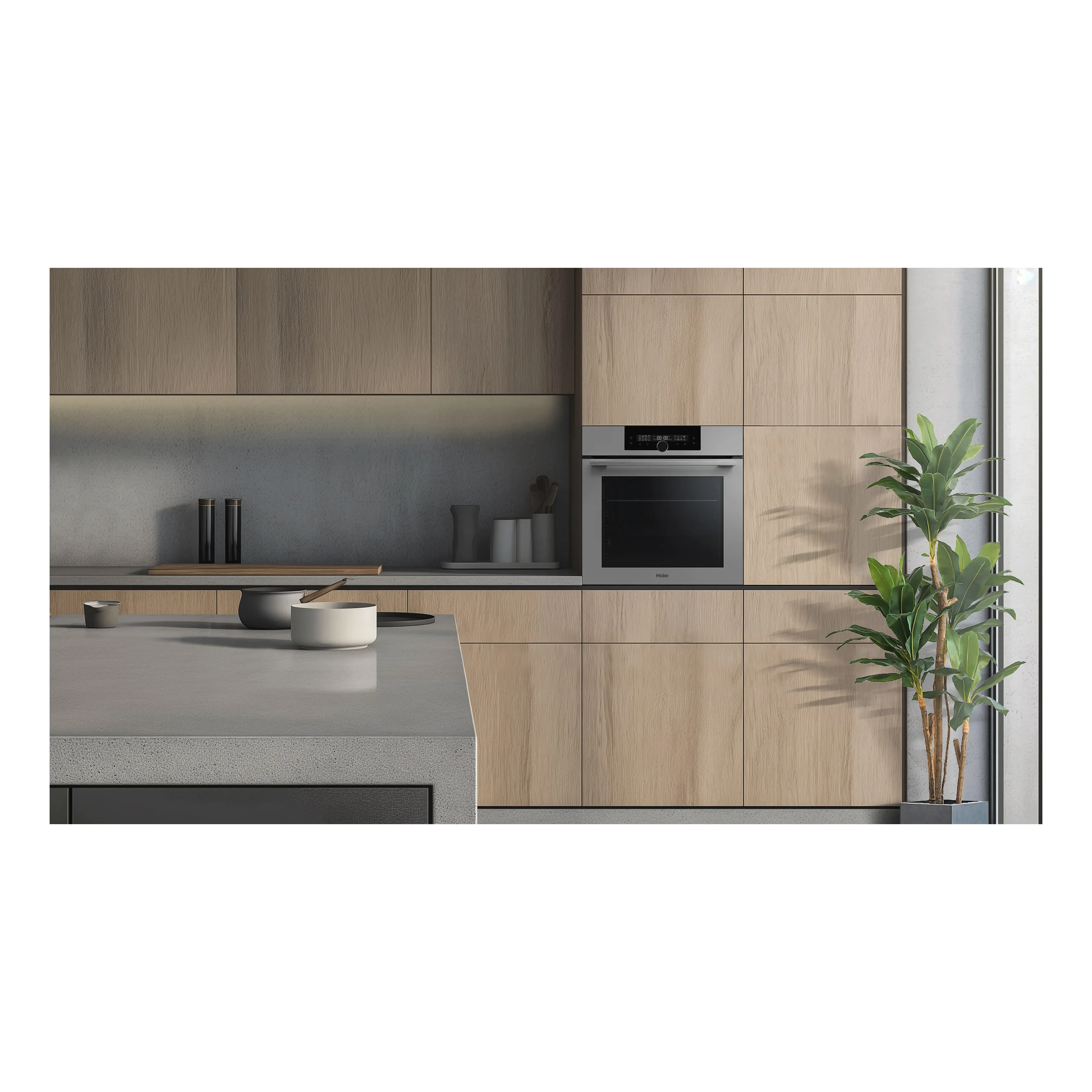 Электрический духовой шкаф Haier HOQ-F6QAN3GG